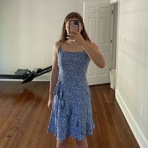 altard state blue floral dress size S